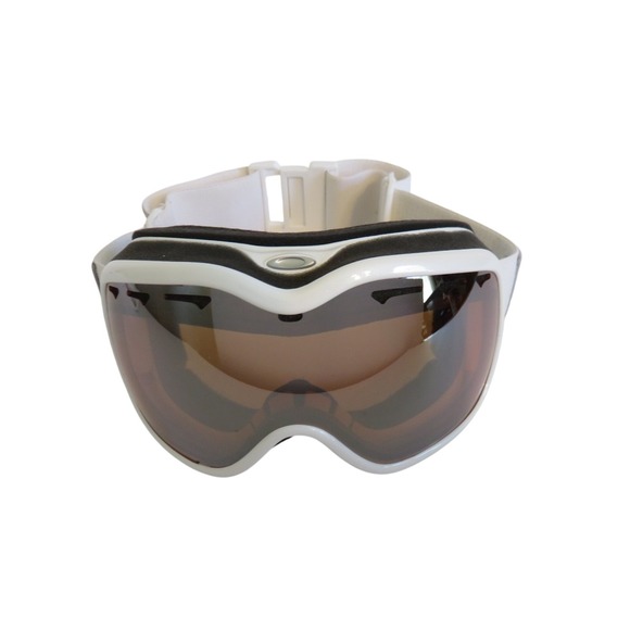 Oakley Ski Goggles Women White Bronze Lens Snowboard Goggles O Frame - Picture 4 of 10